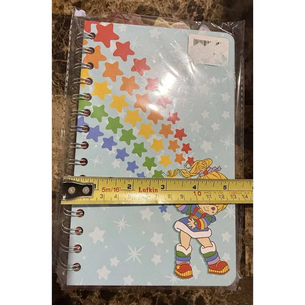 NEW Rainbow Brite 5 Tab Spiral Journal Notebook Silver Buffalo 8